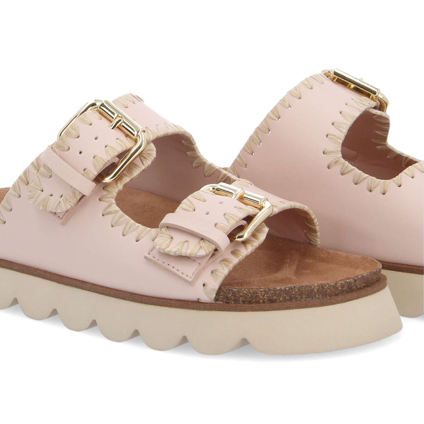 SANDY EDGE W - SOFT/RAPHIA - ROSA/BEIGE